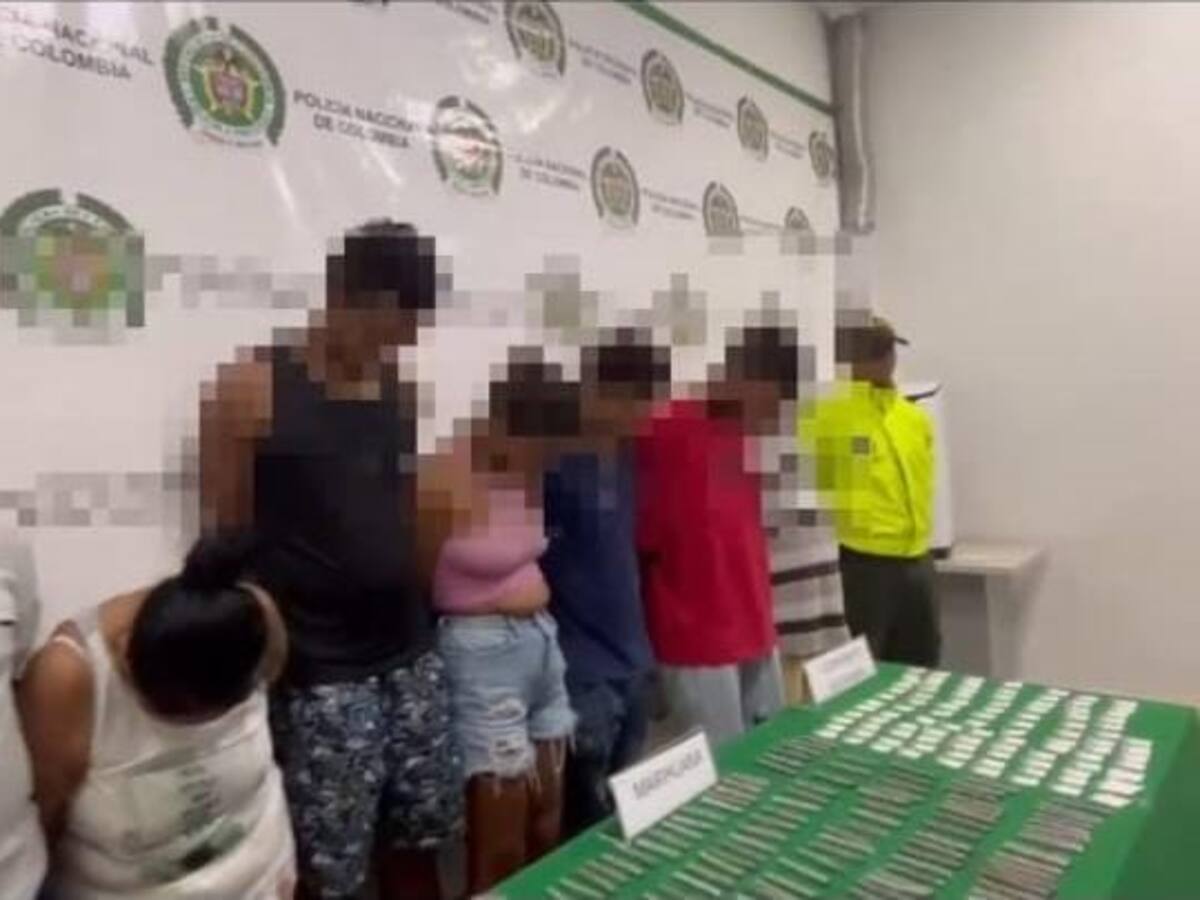 Capturadas 8 personas dedicadas al tráfico de estupefacientes en Santa Marta