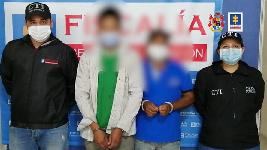 Capturan a dos hombres por presuntamente abusar de una niña. Foto: Fiscalía