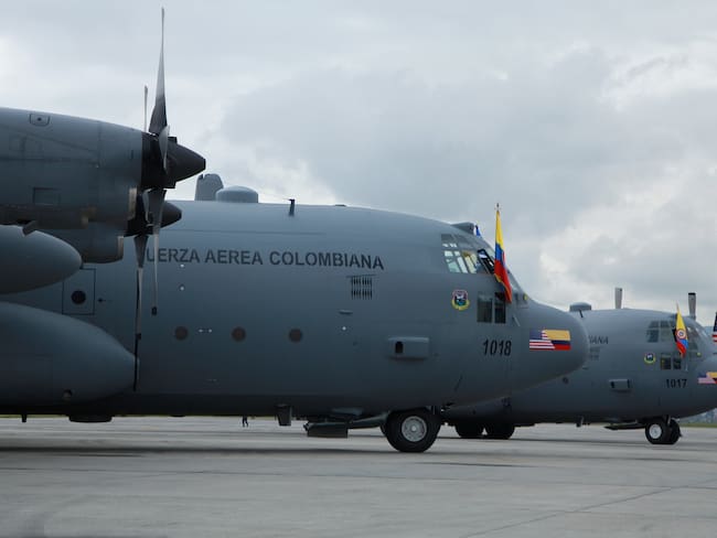 En imágenes, dos aeronaves C-130 Hércules, donadas por la Fuerza Aérea de los Estados Unidos a la Fuerza Aérea Colombiana / Foto: Colprensa