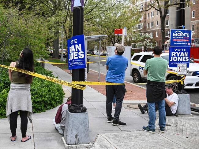 Tiroteo en Estados Unidos. (Photo by Brendan SMIALOWSKI / AFP) (Photo by BRENDAN SMIALOWSKI/AFP via Getty Images)