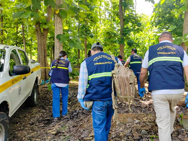 Policia de Panamá en Veraguas. (Photo by STRINGER / AFP)