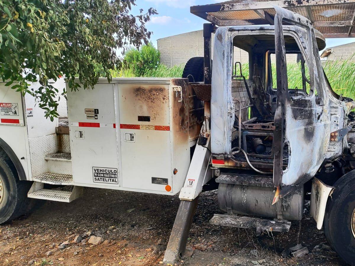 Queman grúa que era utilizada por la empresa Afinia en la ciudad de Montería