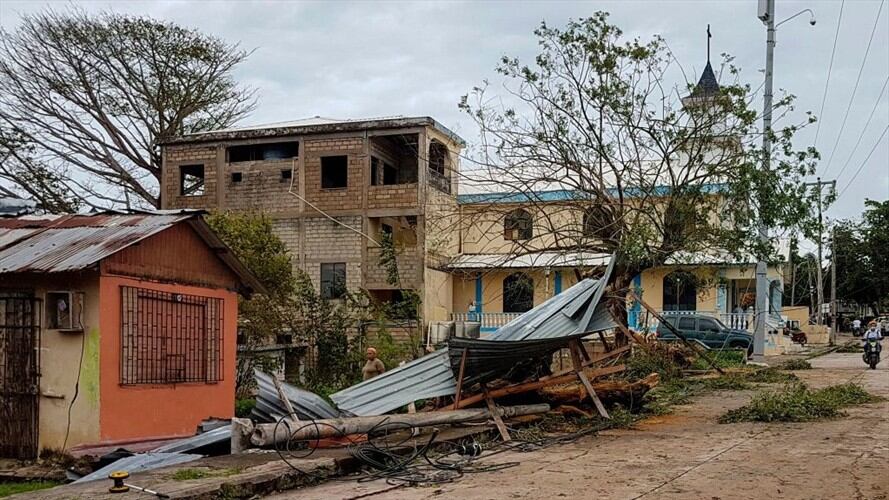 Afectaciones estructurales en la isla de San Andrés. Foto: Getty Images