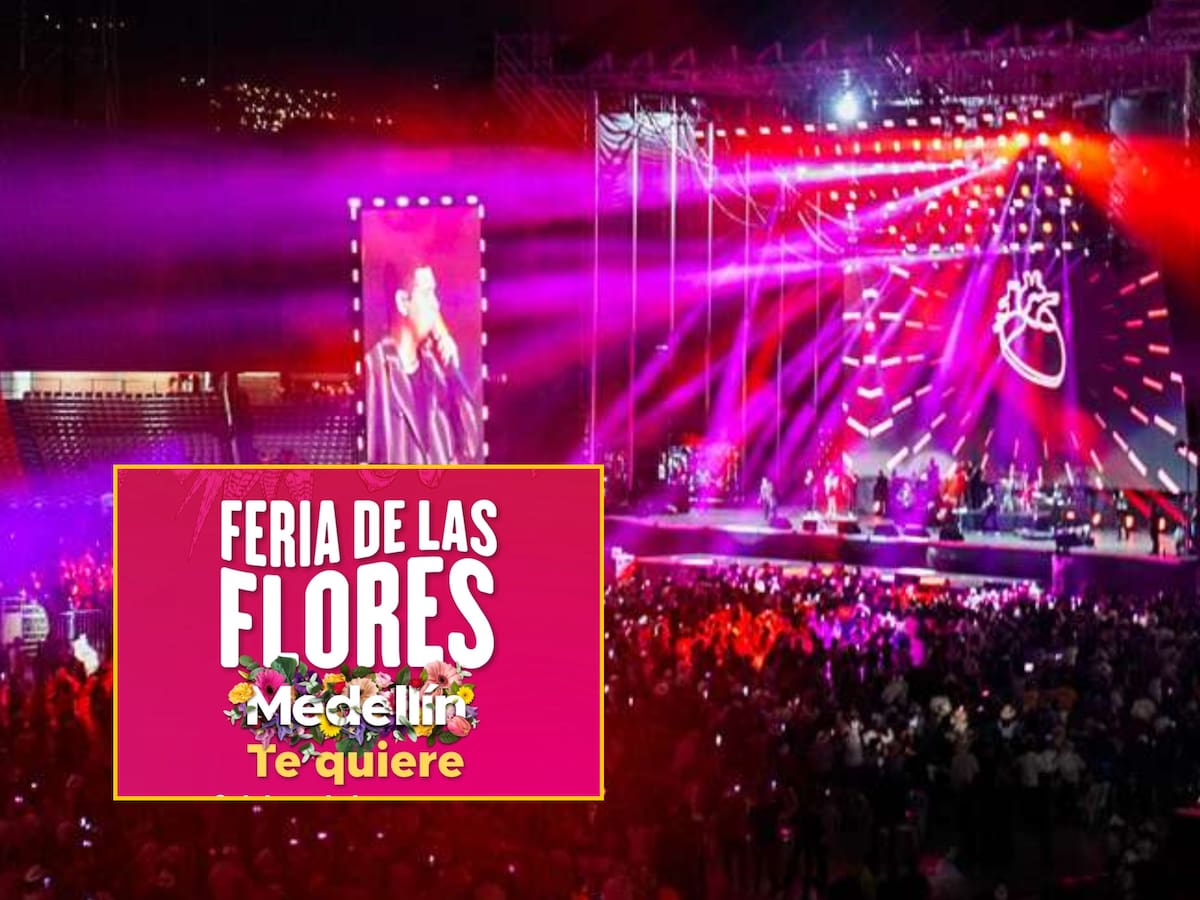 Concierto inaugural Feria de las Flores 2025: artistas, horarios y cierres viales en Medellín