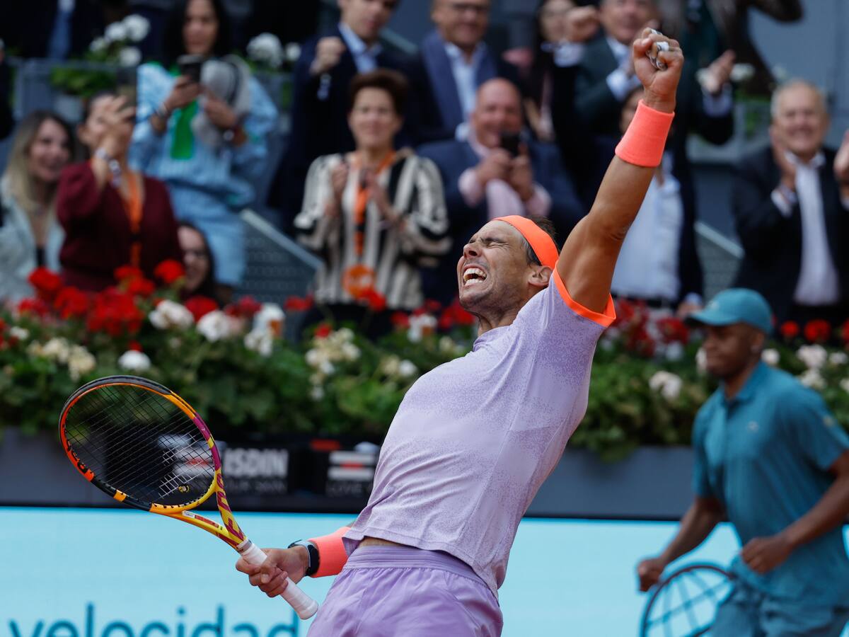 Rafael Nadal venció a Cachín y accede a octavos de final en el Masters 1000 de Madrid