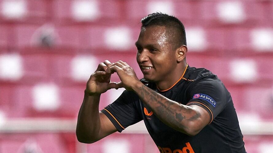 Gol de Alfredo Morelos en Europa League. Foto: Getty