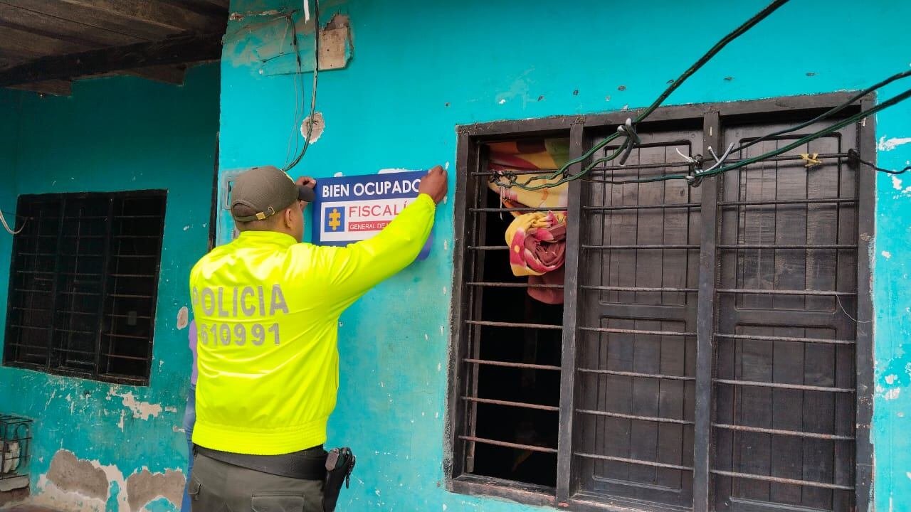 Aplican extinción de dominio a 6 bienes que serían del Clan del Golfo en Montería y Cereté. Foto: Policía.