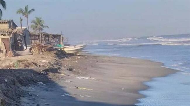 Puebloviejo (Magdalena) también está en riesgo por erosión costera. Foto: Cortesía El Heraldo