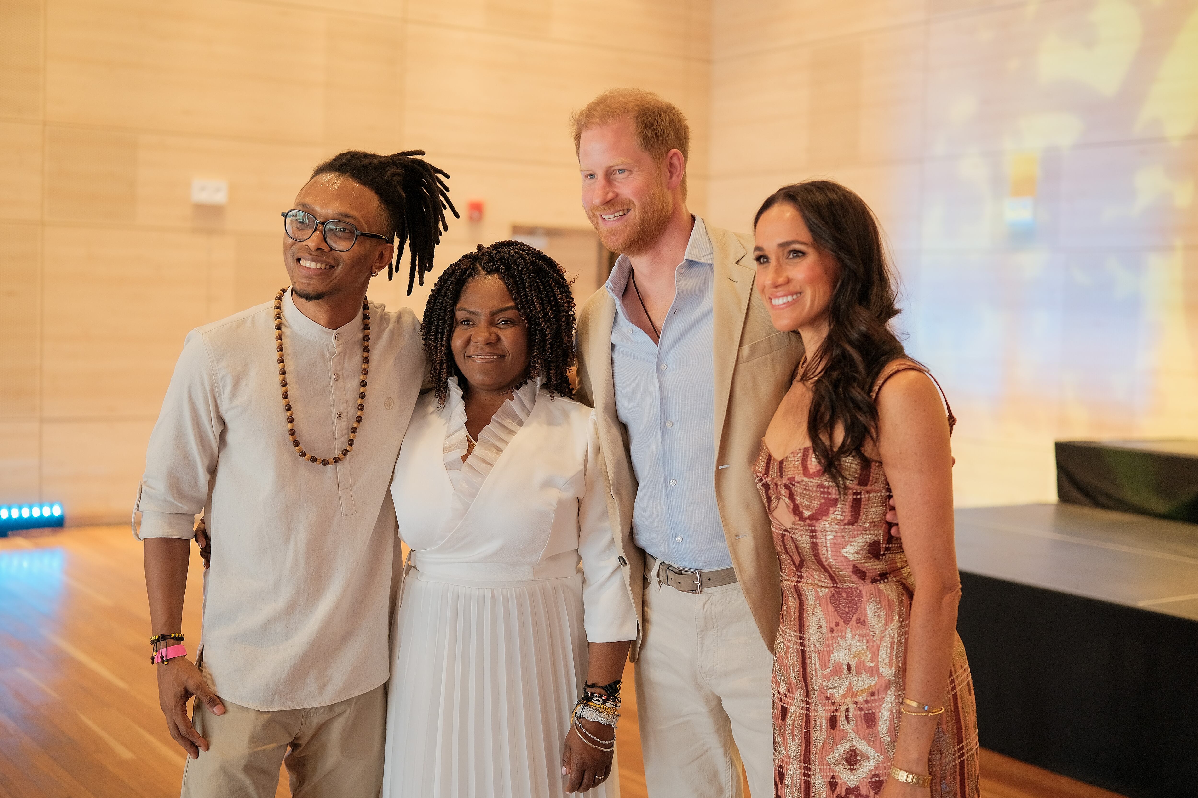 Francia Márquez y los duques de Sussex | Foto: Vicepresidencia