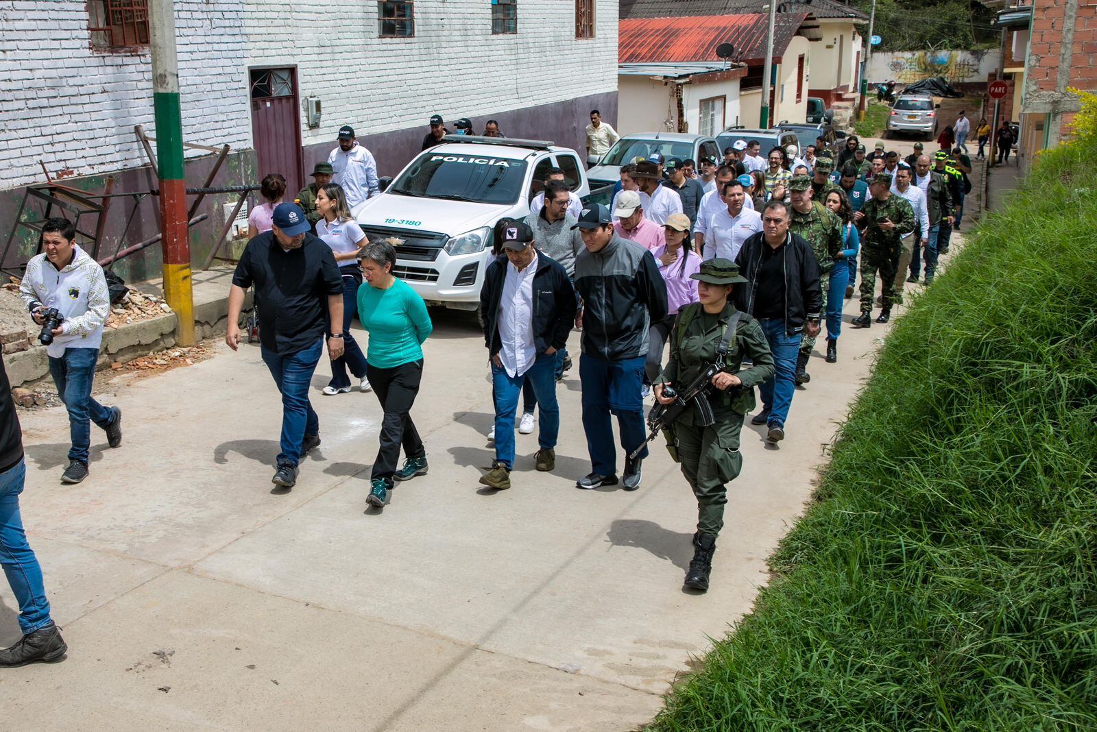 Claudia López en el municipio de Cabrera | Foto: Suministrada.