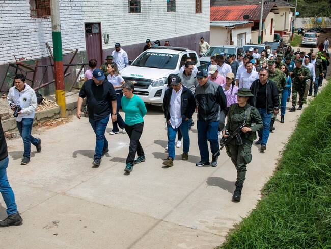 Claudia López en el municipio de Cabrera | Foto: Suministrada.