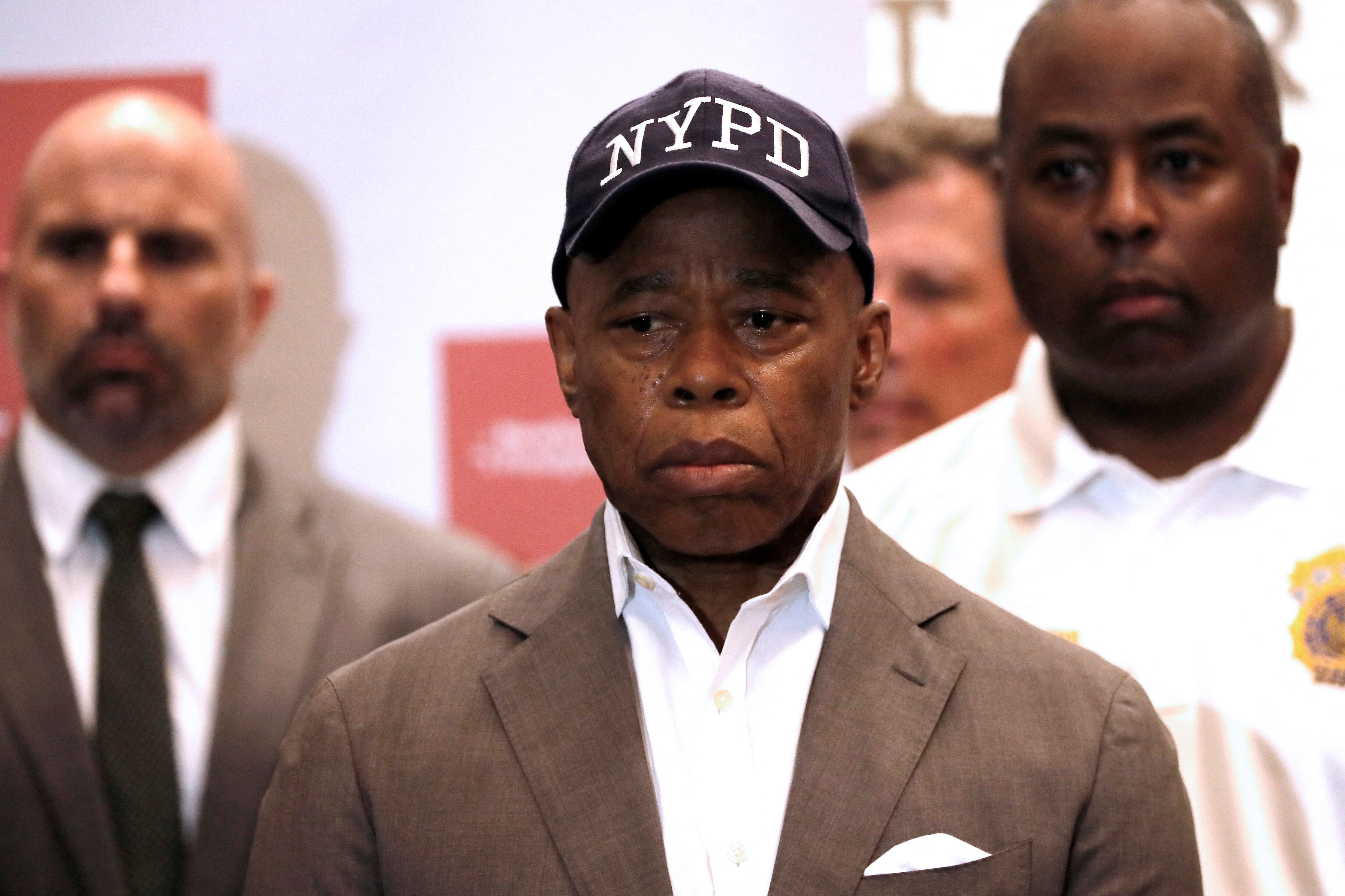 Alcalde de Nueva York, Eric Adams. Foto: JOHN LAMPARSKI/AFP via Getty Images.   