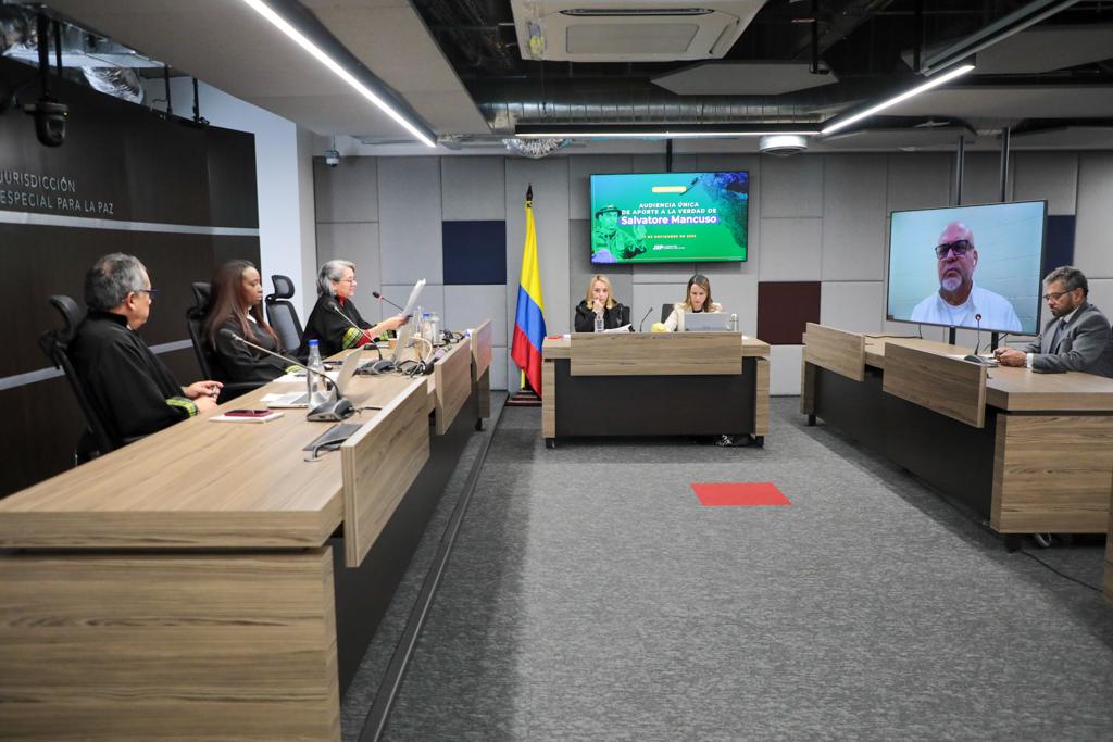 JEP aceptó sometimiento de Salvatore Mancuso. Foto: JEP