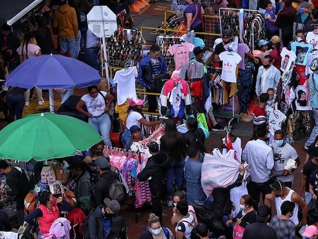 Comercio de San Victorino busca vacunar a 250 mil comerciantes. Foto: Colprensa