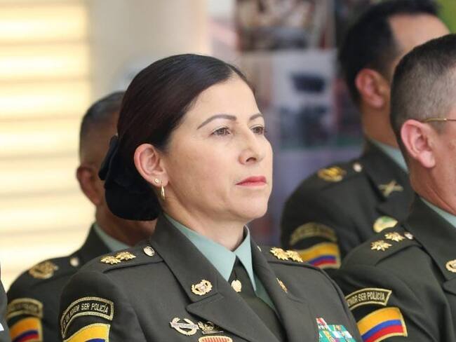 General Sandra Hernández, comandante de la Policía de Bogotá. Foto: Twitter Secretaría de Seguridad BOG