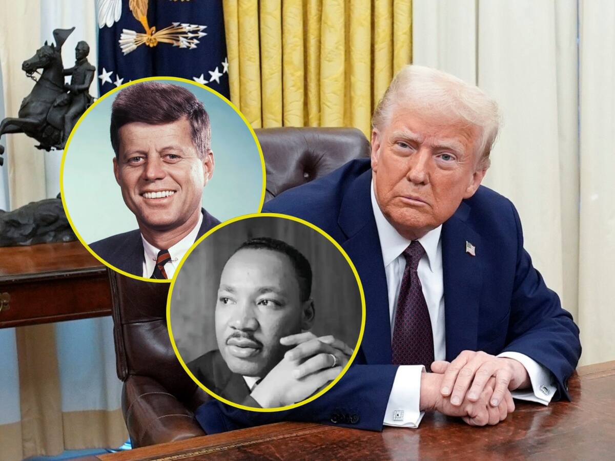 Trump ordenó desclasificar archivos sobre asesinatos de Kennedy y Martin Luther King Jr.