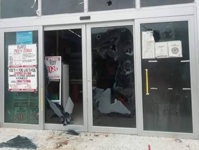 Disturbios en Plato, Magdalena, por reclamo de ayudas humanitarias . Foto: Getty Images