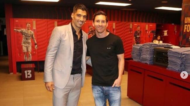 Messi y Suárez. Foto: Instagram @leomessi.