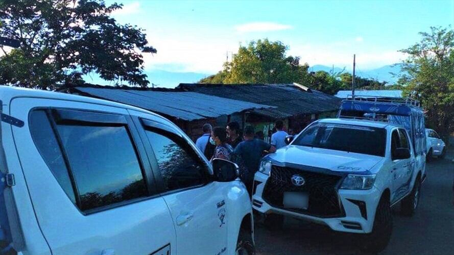 Las comunidades se organizaron y gracias a la presión, los responsables dejaron en libertad al conductor . Foto: Cortesía