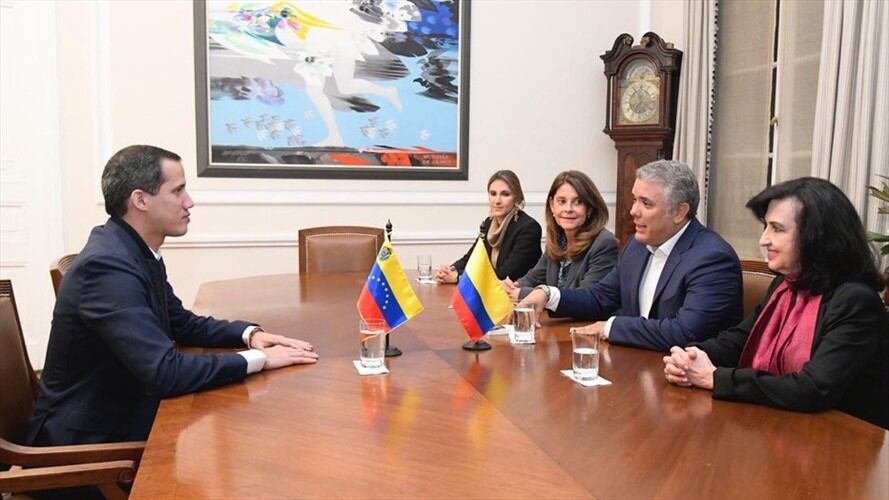 Duque y Guaidó hablaron sobre la transición democrática en Venezuela. Foto: presidencia