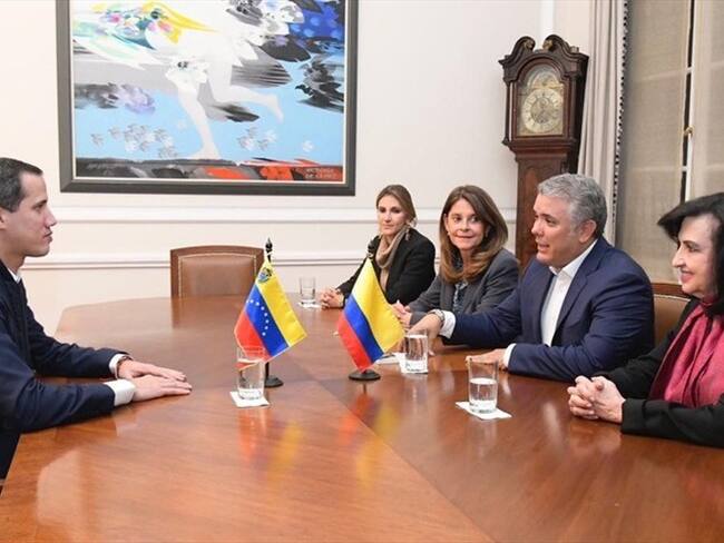 Duque y Guaidó hablaron sobre la transición democrática en Venezuela. Foto: presidencia