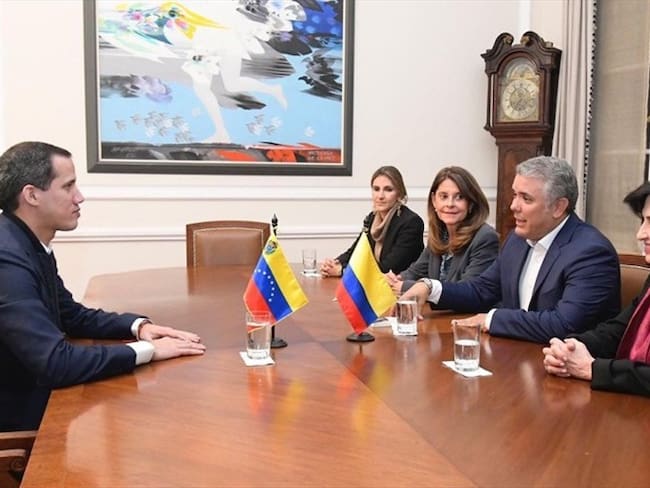 Duque y Guaidó hablaron sobre la transición democrática en Venezuela. Foto: presidencia