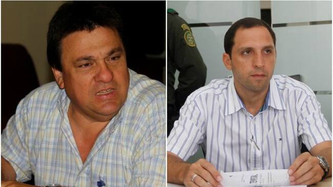 Augusto Mainero Román, exgerente de Edurbe, y Mauricio Betancourt Cardona, exalcalde de la localidad 1 de Cartagena. Foto: W Radio