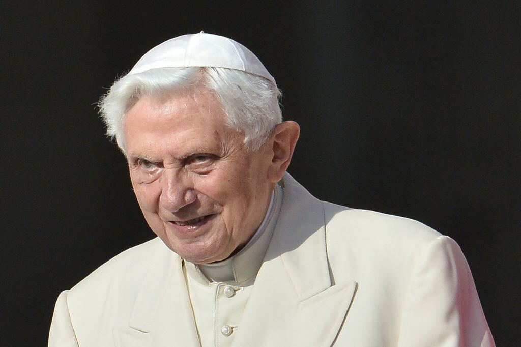 Pope emeritus Benedict XVI (Photo by Tiziana FABI / AFP) (Photo by TIZIANA FABI/AFP via Getty Images)