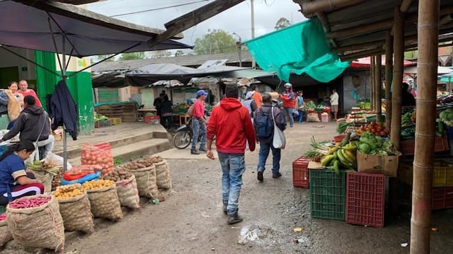 En las placitas campesinas se reportó que una libra de papa que antes de la movilización costaba 700 pesos, hoy está entre 1.300 y 1.400, es decir se ha duplicado su valor. Foto: Redacción W Radio