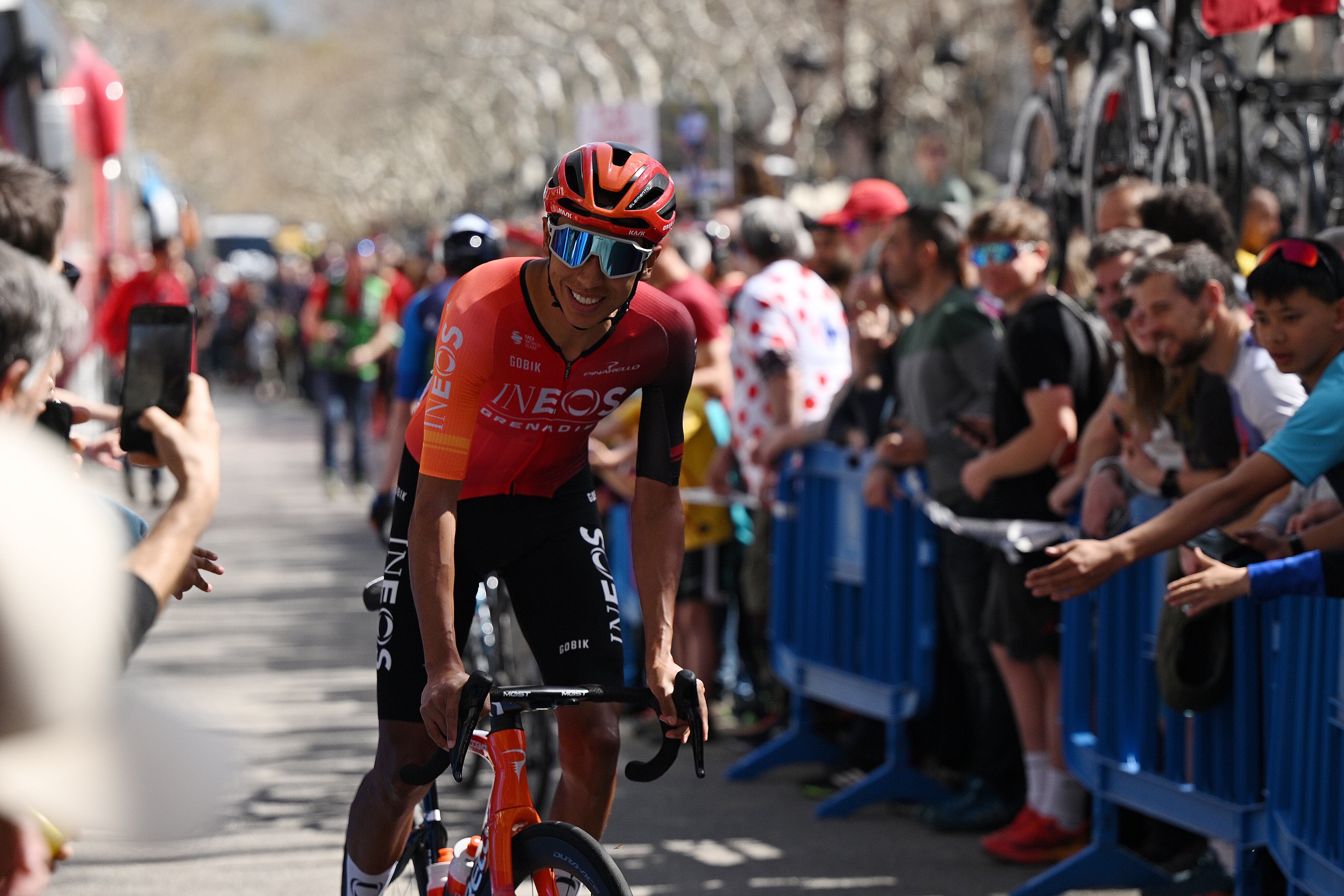 Egan Bernal durante la sexta etapa de la Vuelta a Cataluña. Foto: David Ramos/Getty Images