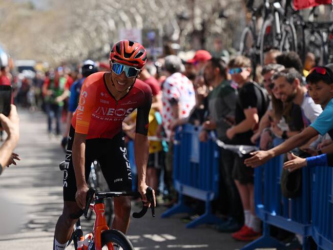Egan Bernal durante la sexta etapa de la Vuelta a Cataluña. Foto: David Ramos/Getty Images