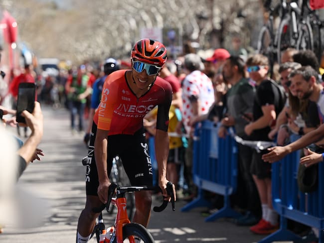 Egan Bernal durante la sexta etapa de la Vuelta a Cataluña. Foto: David Ramos/Getty Images