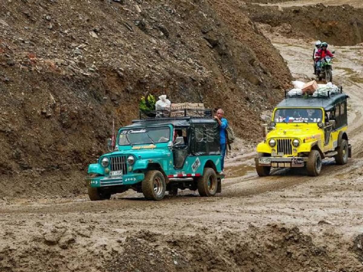 Para carros hasta 19 toneladas en la vía Petaqueros - Manzanares hay paso habilitado
