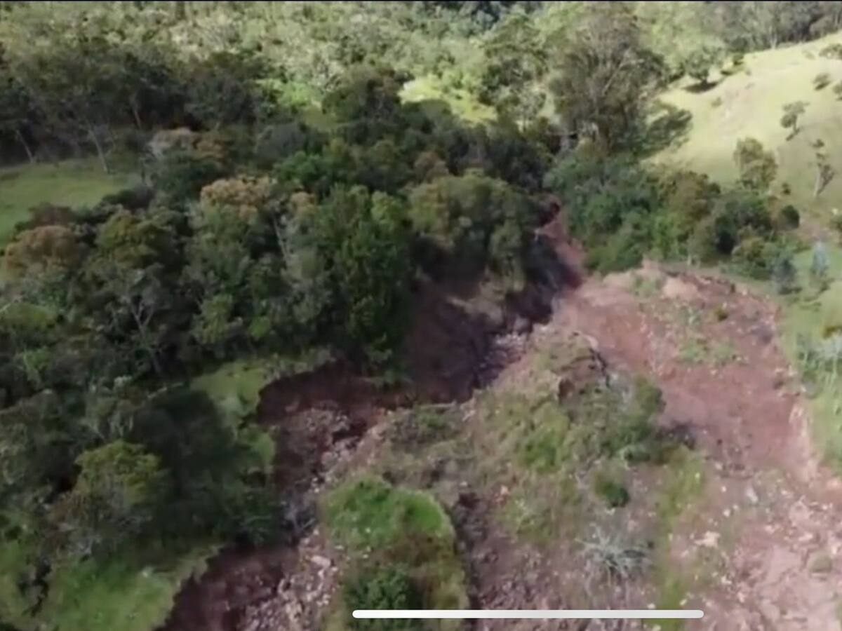 Fenómeno de remoción en masa en Cáchira, Norte de Santander, tiene en alerta al municipio