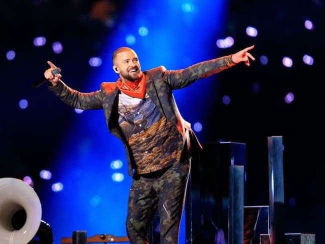 Justin Timberlake homenajea a Prince en el show del Super Bowl. Foto: Getty Images