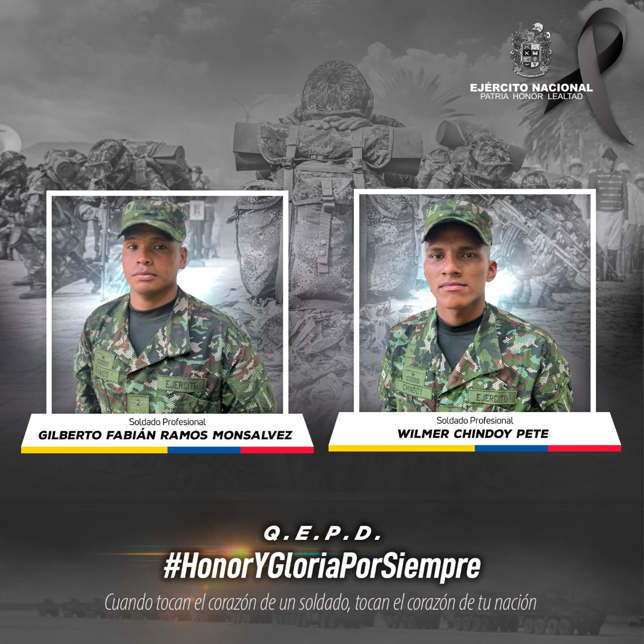 Ataque dejó dos soldados muertos en Tierralta, Córdoba. Foto: prensa Ejército Nacional.