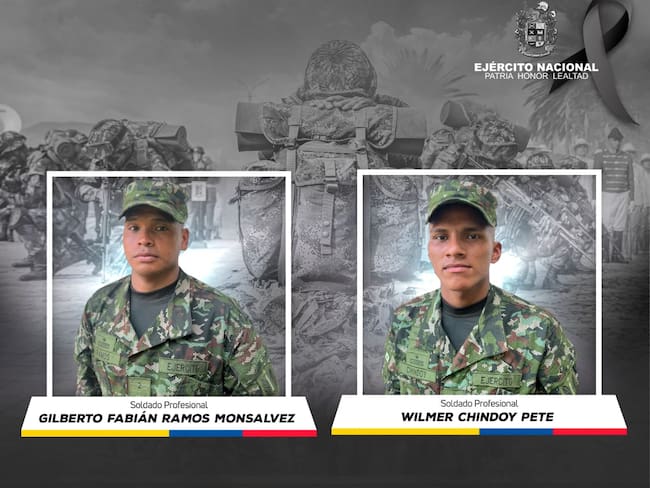 Ataque dejó dos soldados muertos en Tierralta, Córdoba. Foto: prensa Ejército Nacional.