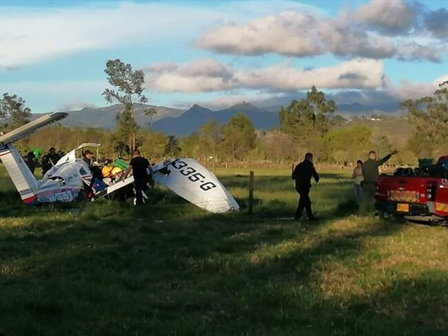 La Aerocivil aseguró que un grupo de sus investigadores se desplazó al lugar con el objetivo de iniciar la investigación correspondiente.. Foto: Cortesía