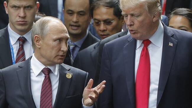 Vladimir Putin llega a Helsinki para una cumbre con Donald Trump. Foto: Getty Images