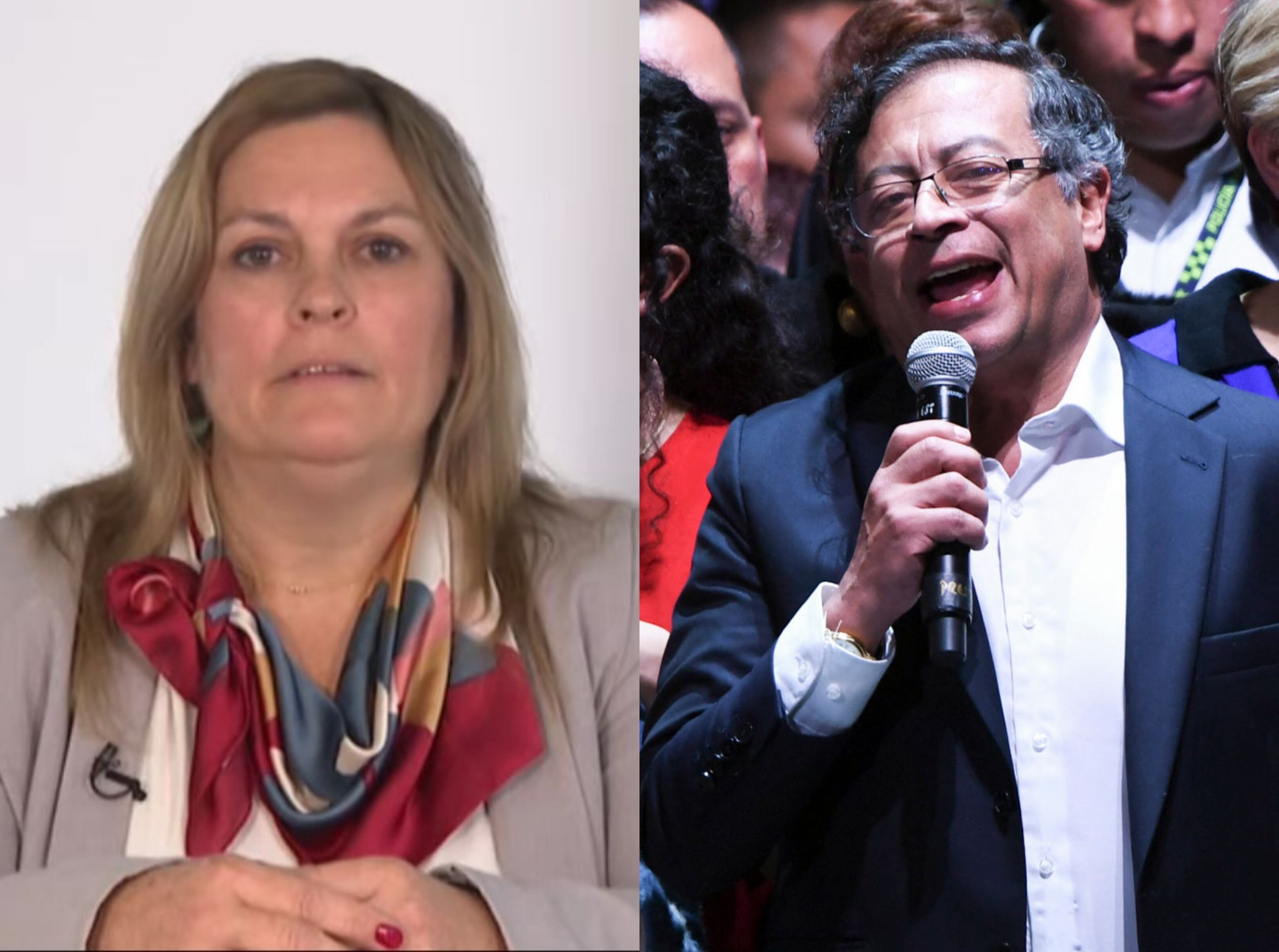 Presidente electo Gustavo Petro y representante de la ONU. Foto: Getty Images y Cortesía.