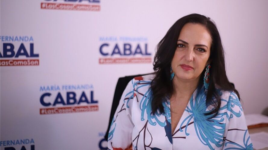 Precandidata presidencial María Fernanda Cabal. Foto: Colprensa-Álvaro Tavera