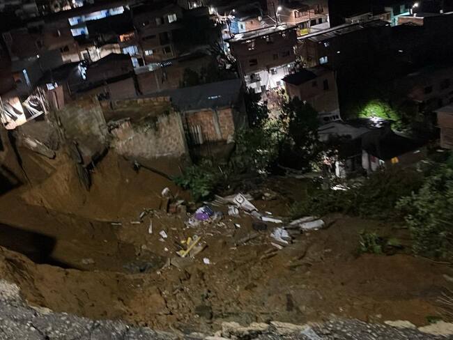 Emergencia en Villatina, Medellín. Foto: Alcaldía de Medellín