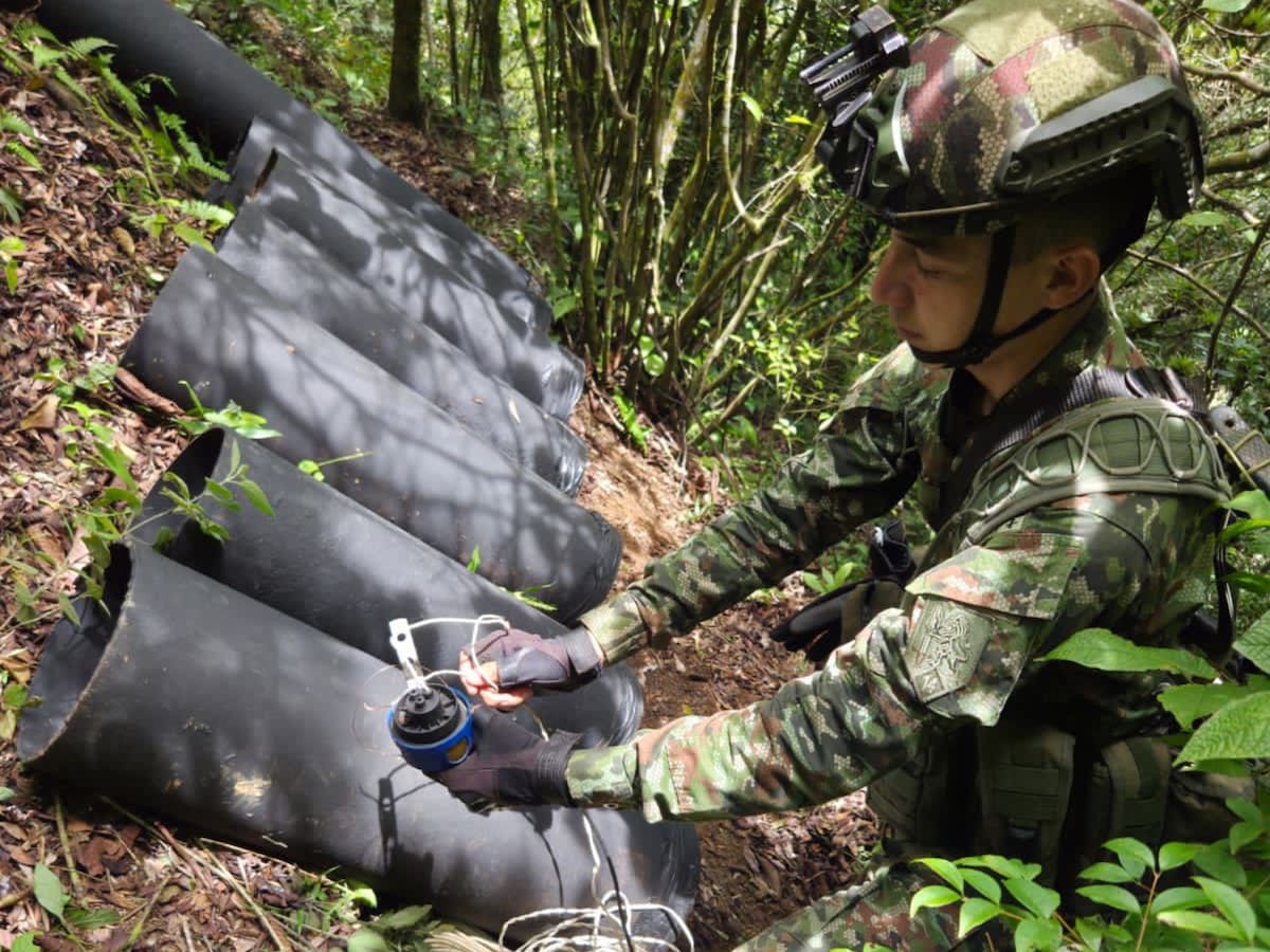 Desactivan explosivos del GAO ELN en zona rural de Río de Oro, Cesar