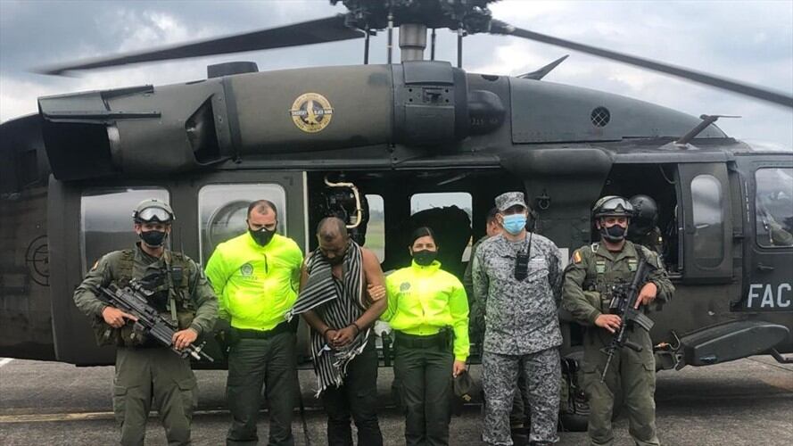 Capturado alias “Porrón” máximo cabecilla del clan del golfo en el oriente del país . Foto: Cortesía: Diego Aguilar