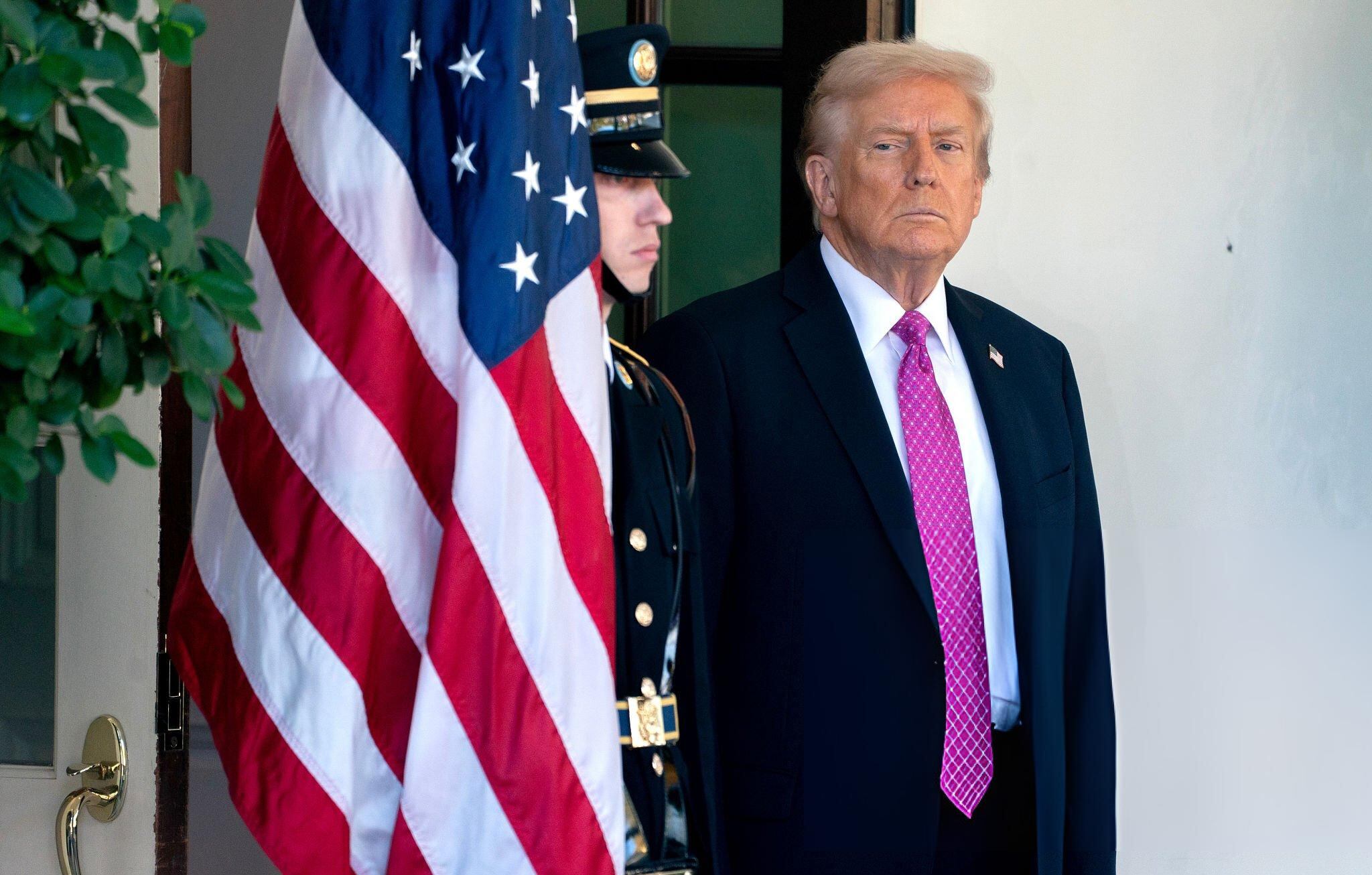 El presidente de Estados Unidos, Donald Trump, en la Casa Blanca, el 17 de octubre de 2025. FOTO: Stefani Reynolds/Getty Images