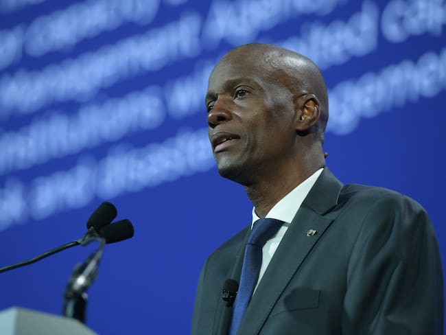 NEW YORK, NY - SEPTEMBER 25: President of the Republic of Haiti H.E. Jovenel Moise speaks onstage during the 2018 Concordia Annual Summit - Day 2 at Grand Hyatt New York on September 25, 2018 in New York City. (Photo by Leigh Vogel/Getty Images for Concordia Summit)
