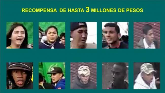Policía da a conocer cartel de los más buscados tras desmanes y protestas en el país. Foto: