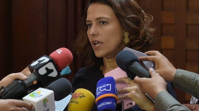 La ministra del Interior, Nancy Patricia Gutiérrez. Foto: