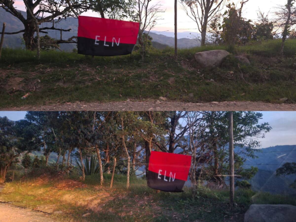 Aparecieron banderas del ELN en Marmato, Caldas: autoridades descartaron presencia de esa guerrilla