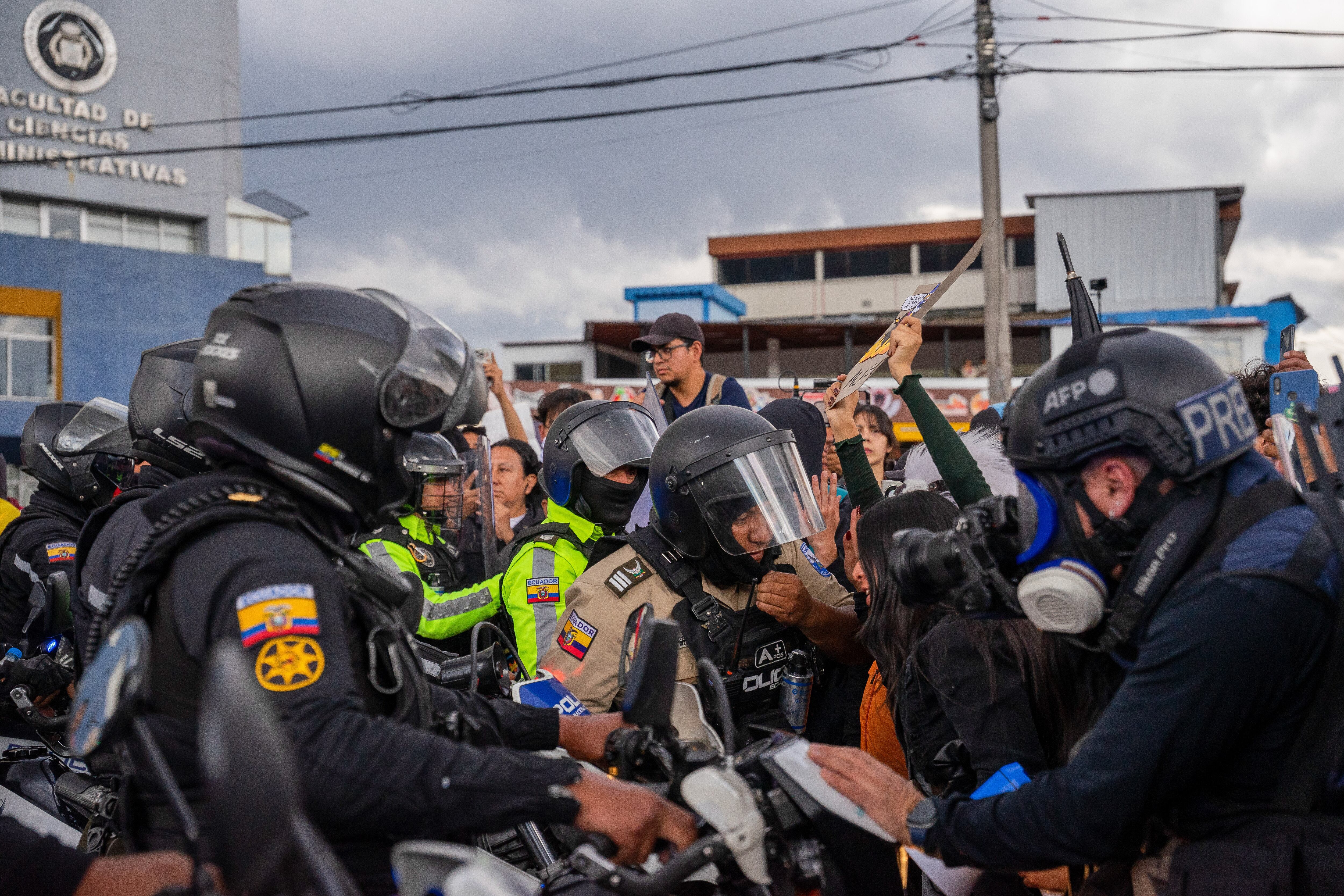 Protestas Ecuador. Foto: Veronica Lombeida/SOPA Images/LightRocket via Getty Images